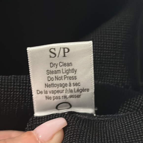 A.L.C Black A-Line Crew Neck Fringe Trim Sleeveless Black Midi Dr… - Picture 11 of 14